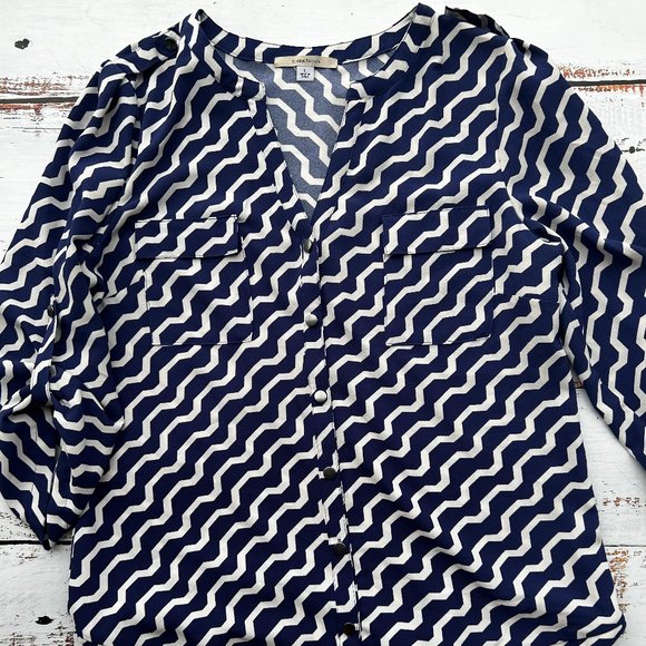 41 Hawthorn Tameron Button Down Blouse - Picture 1 of 2